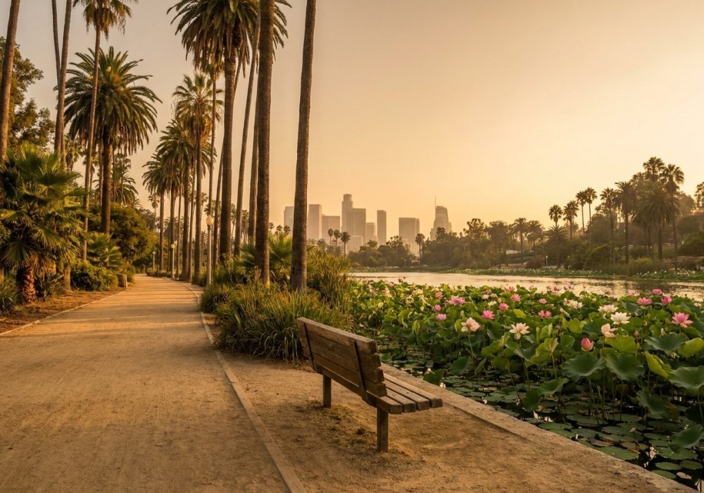 Echo Park Lake Shoreline Cleanup — after